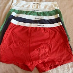 Boy Cotton Boxer Briefs - Red, Green, and Blue